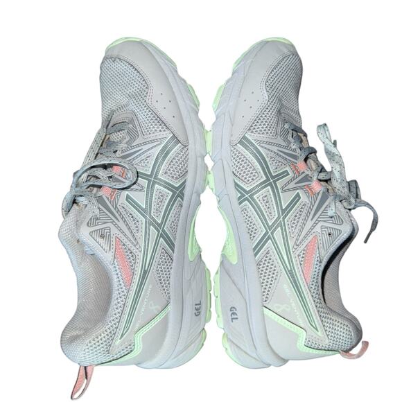 ASICS Gel Venture 8 Athletic Trail Women’s Size 9.5 Grey/Green 1012B230 - Picture 7 of 14